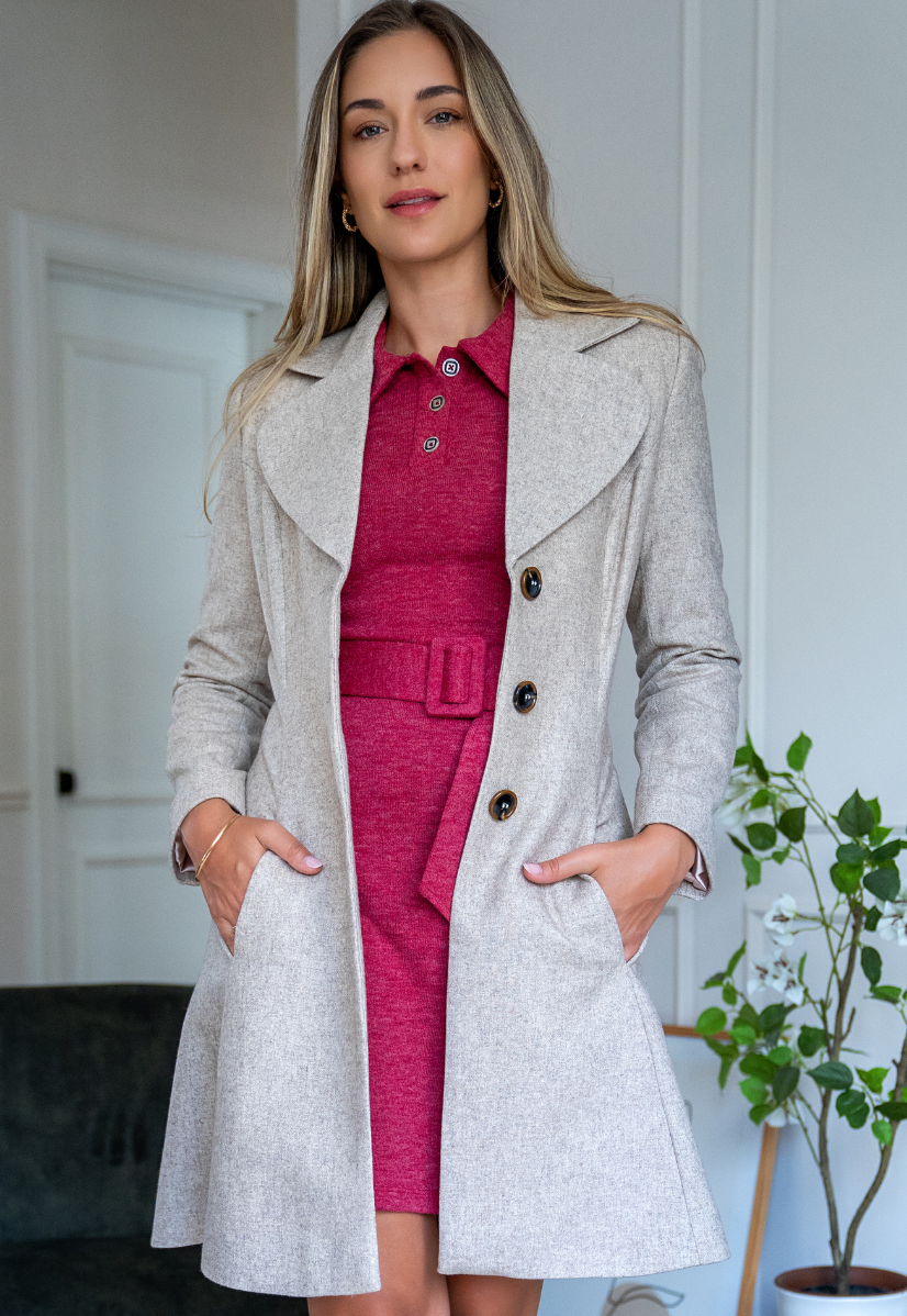 Abrigo Lexie beige