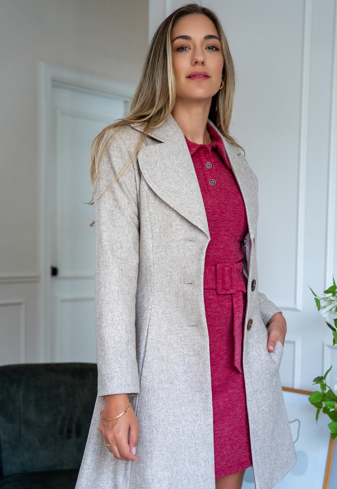 Abrigo Lexie beige