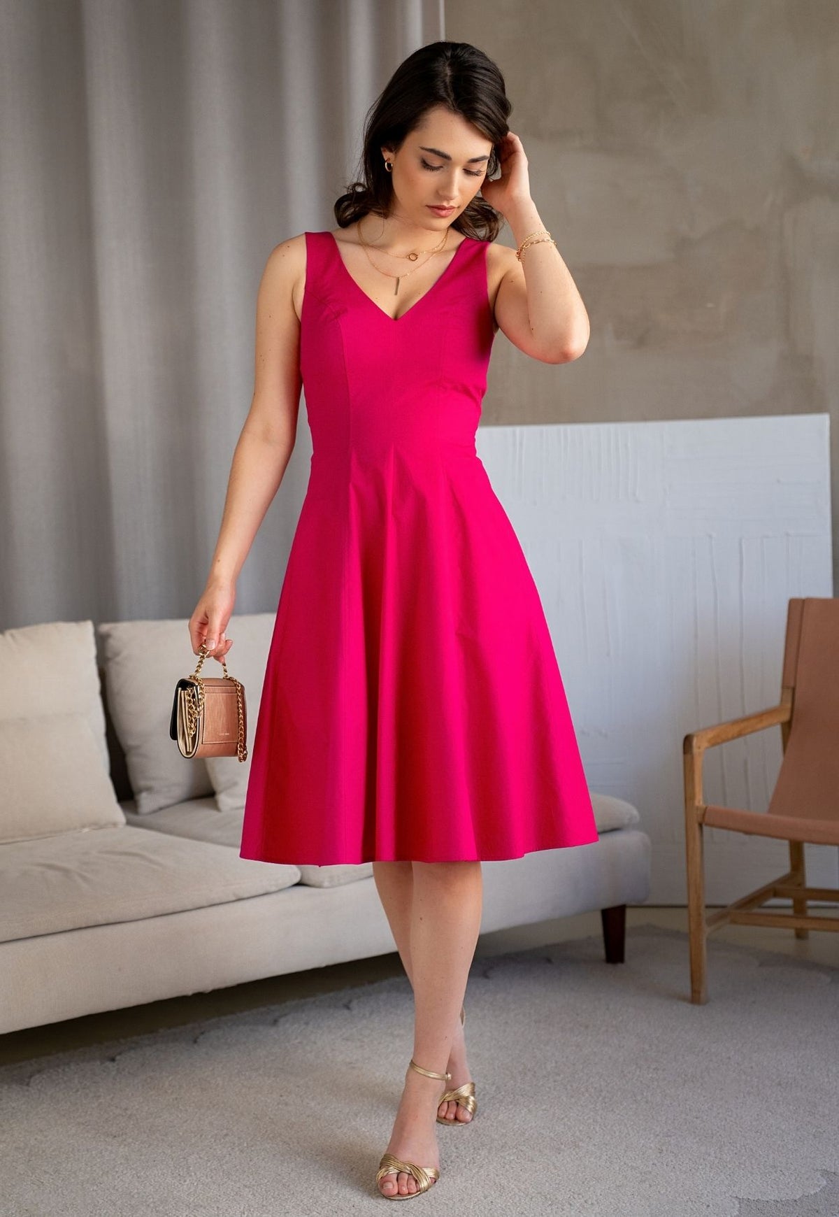 Vestido Connie fucsia