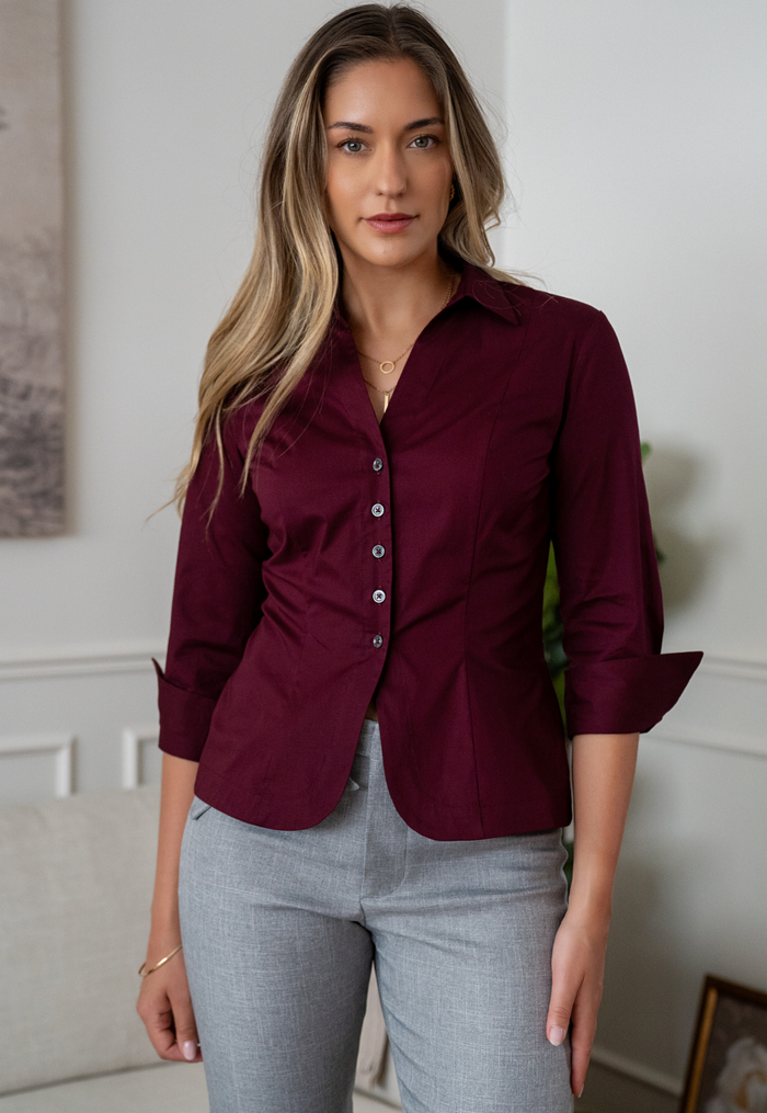 Blusa Agatha vino