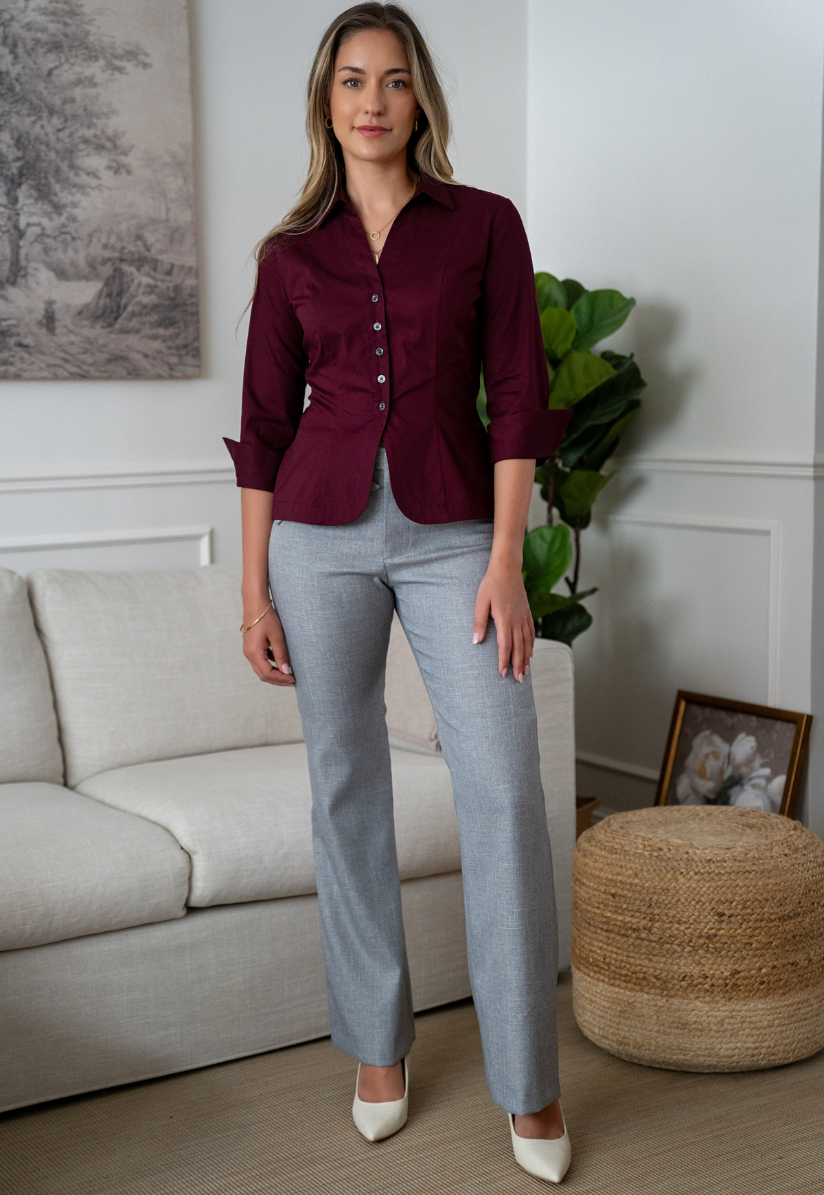 Blusa Agatha vino
