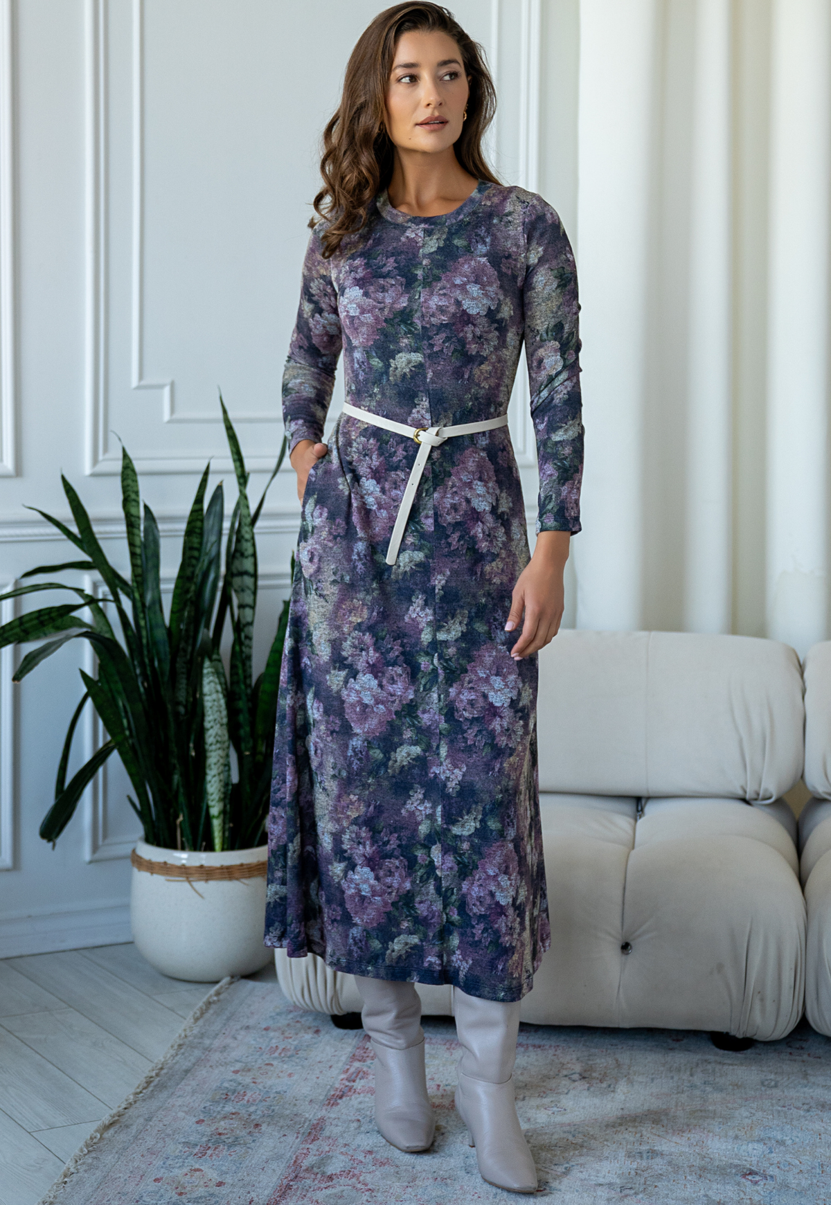 Lupe morado Knit