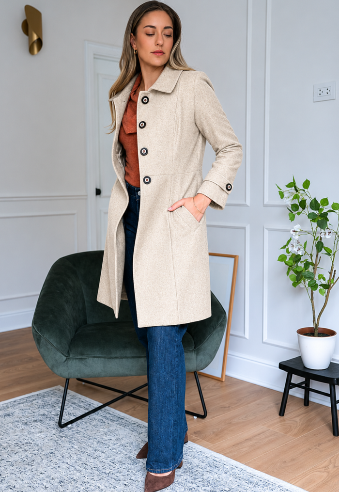 Abrigo Bárbara beige