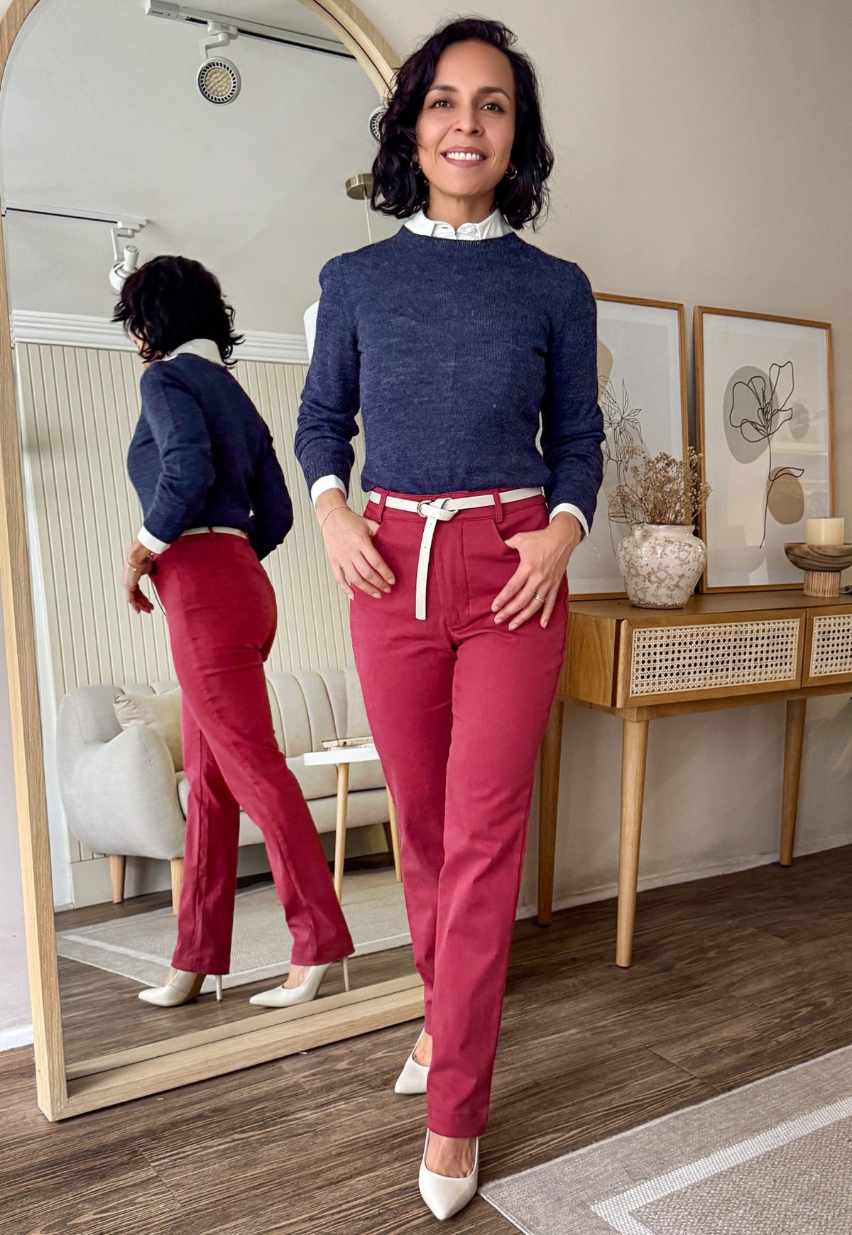 Pantalón Marcela Guinda