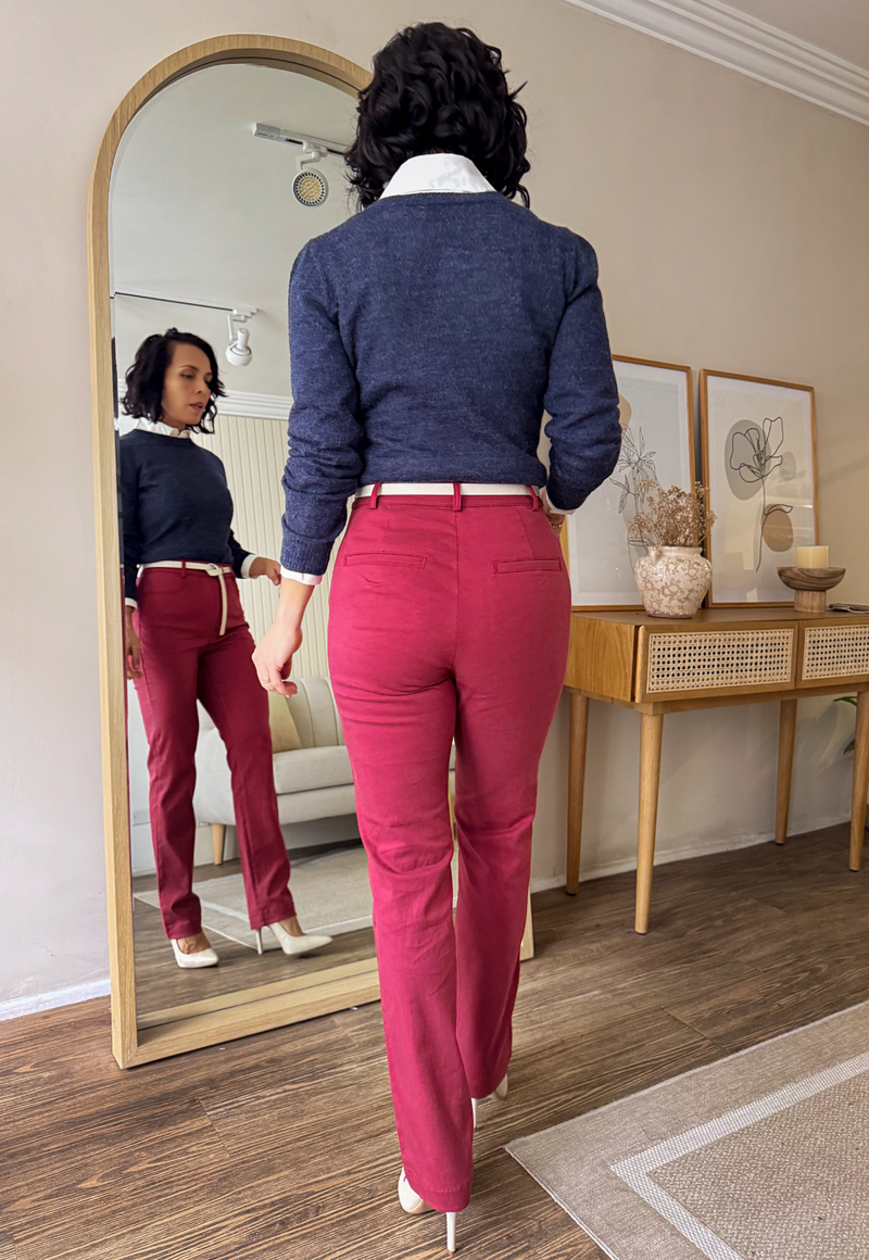 Pantalón Marcela Guinda