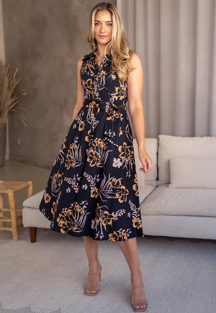 Beatriz Black Ocre