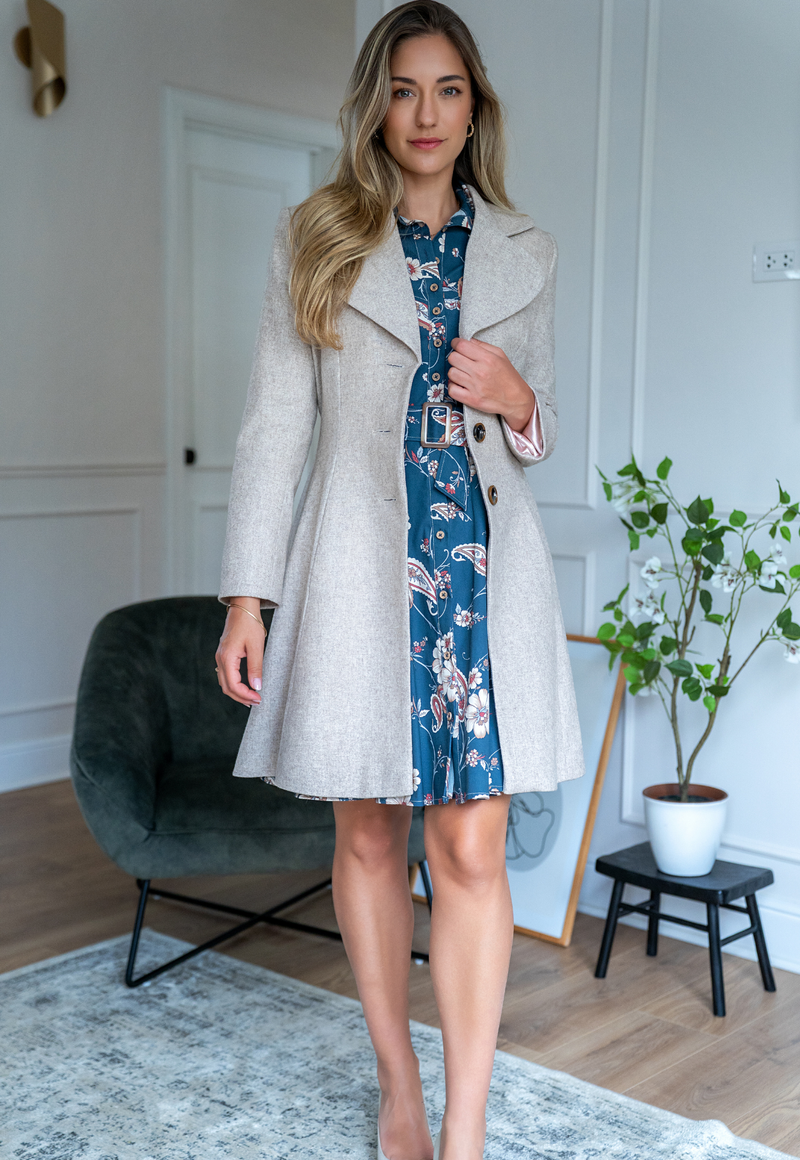 Abrigo Lexie beige