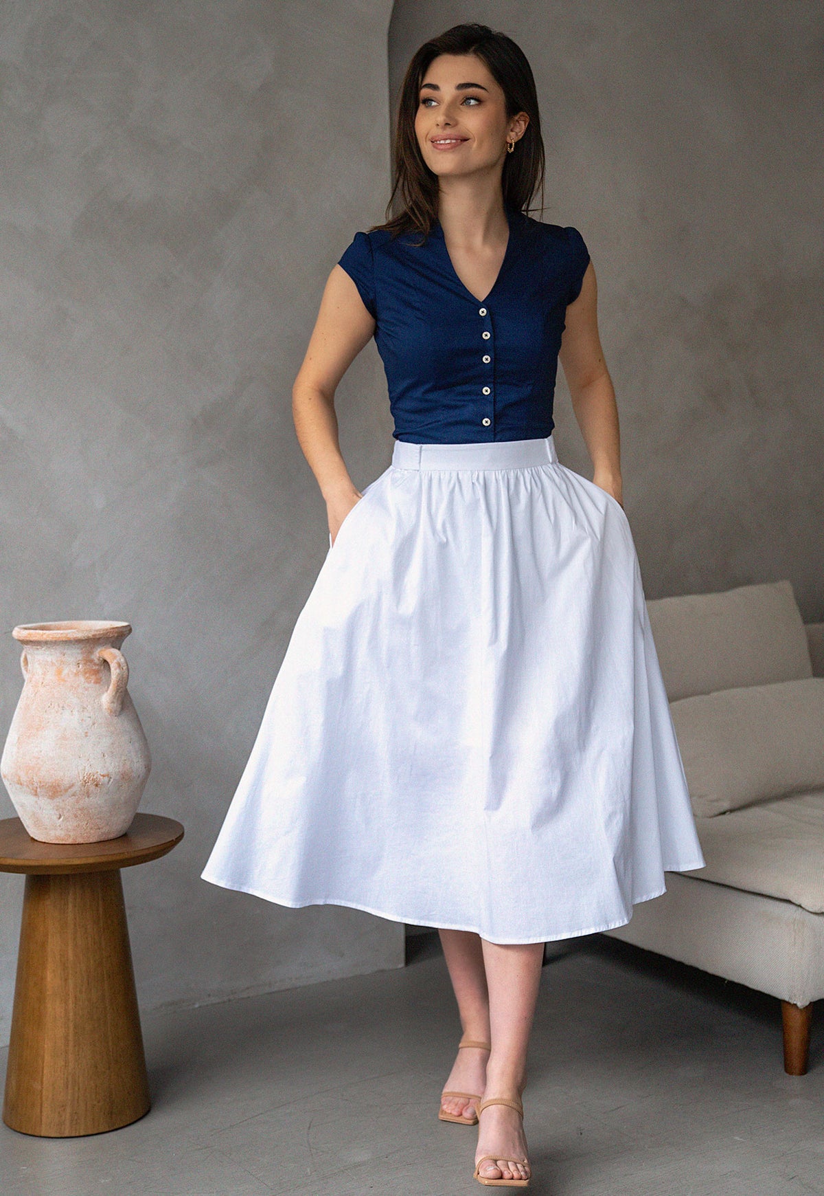 Falda Tokio Blanca