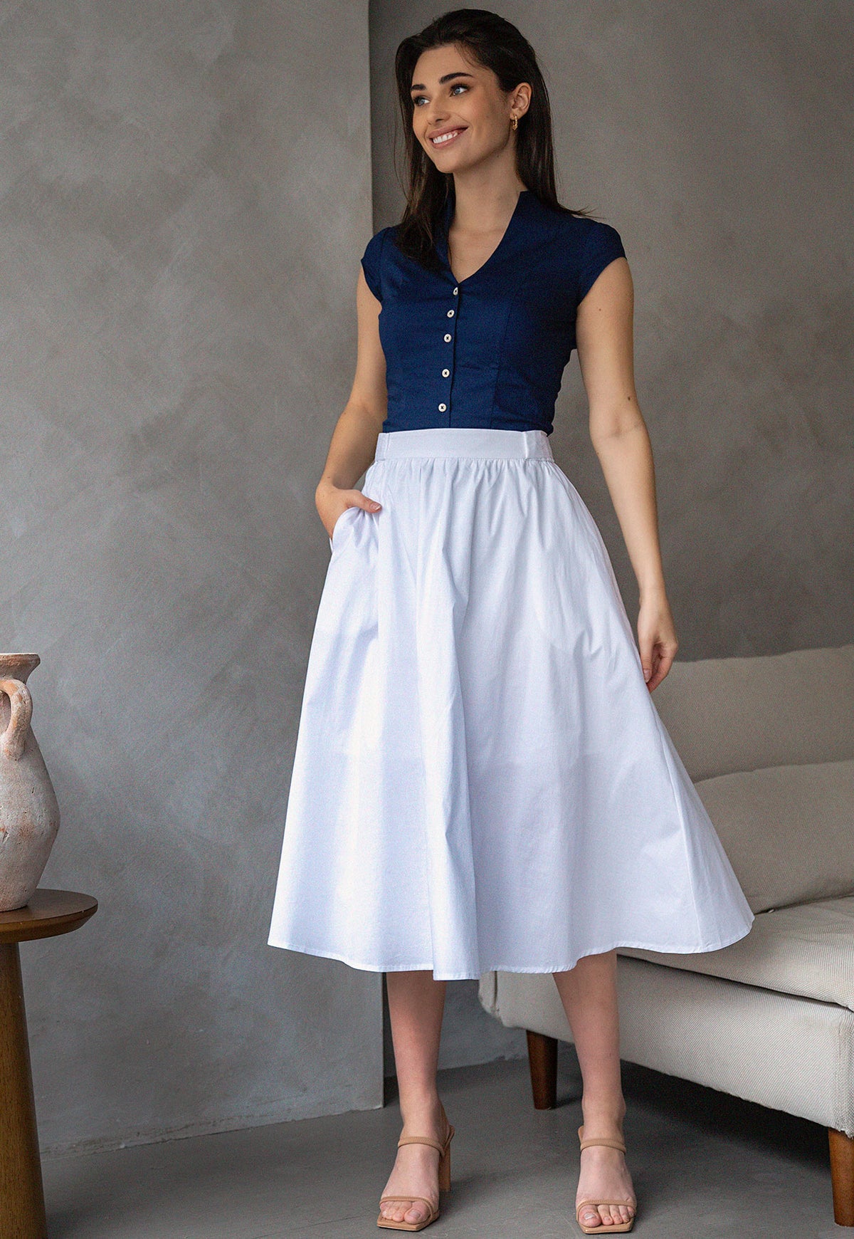 Falda Tokio Blanca