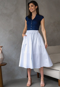 Falda Tokio Blanca