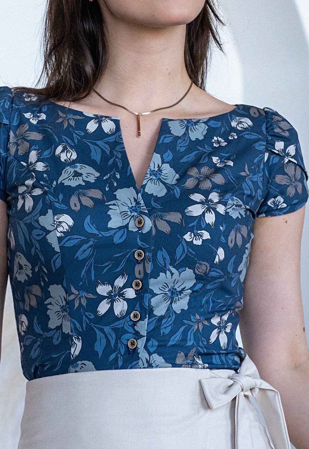 Blusa Felipa prt azul