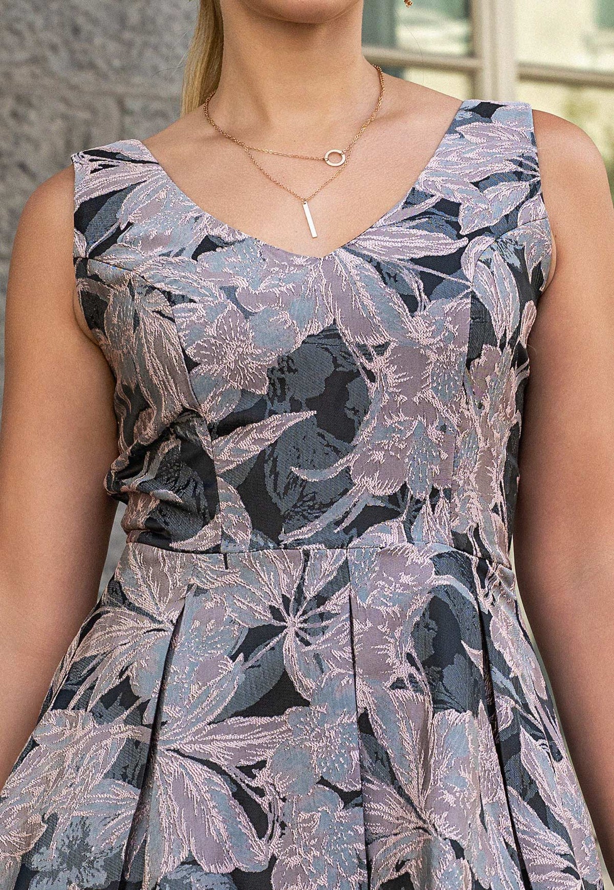 Vestido Fatima plomo