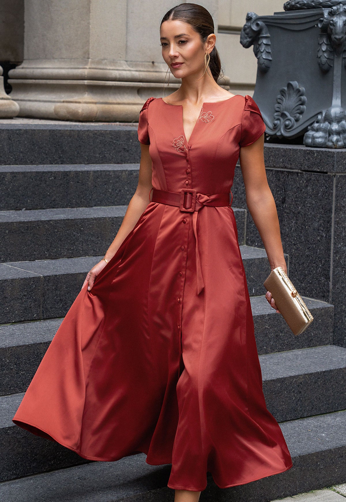 Vestido Felipa Ocre