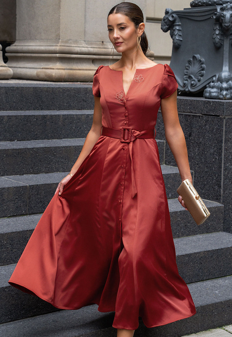 Vestido Felipa Ocre