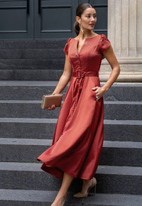 Vestido Felipa Ocre