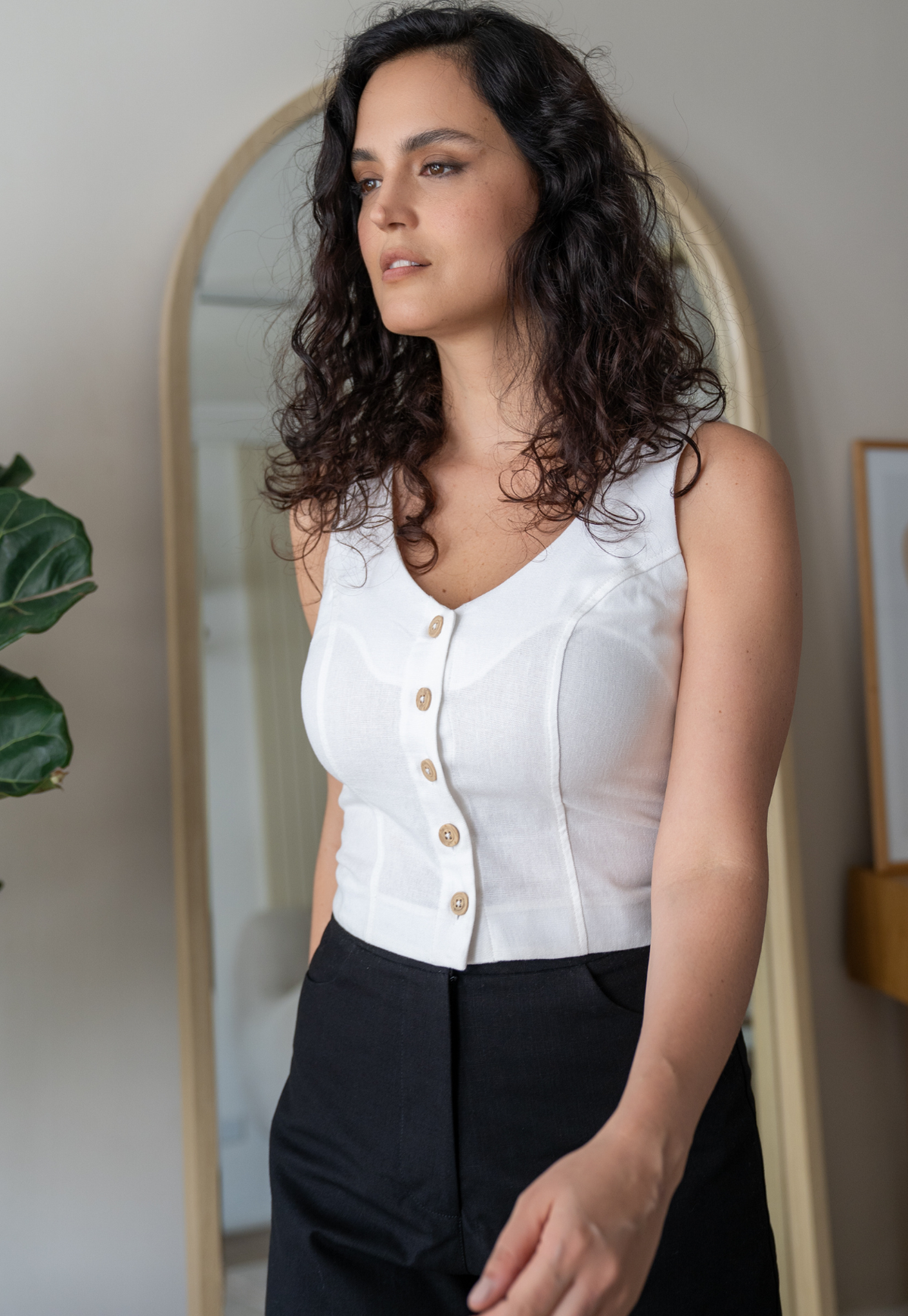 Blusa Maria Josefa blanco