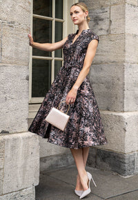 Vestido Lilas Negro Rosa