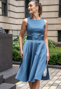 Vestido Mia Azul Acero