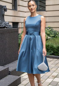 Vestido Mia Azul Acero