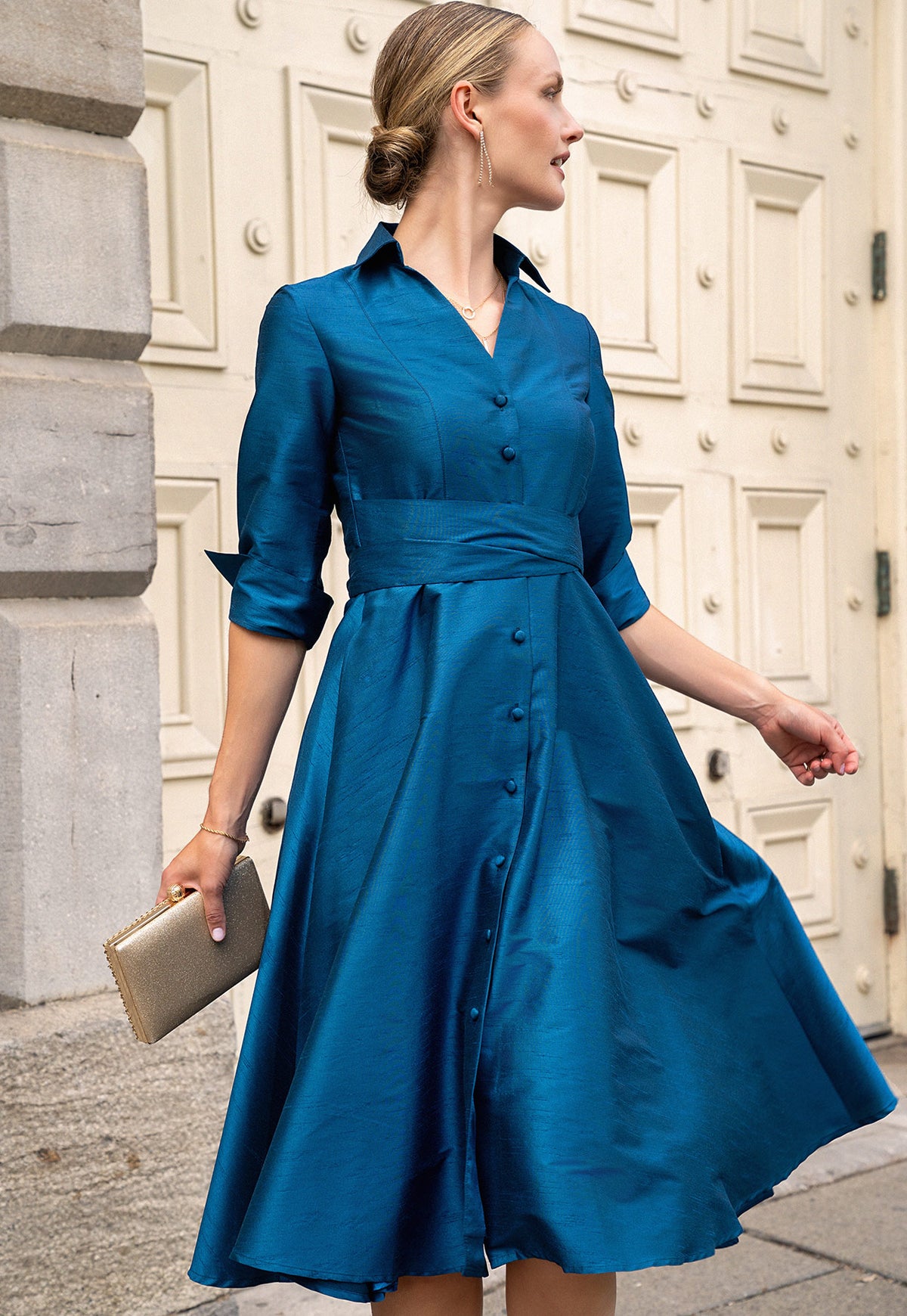 Vestido Rhita Teal
