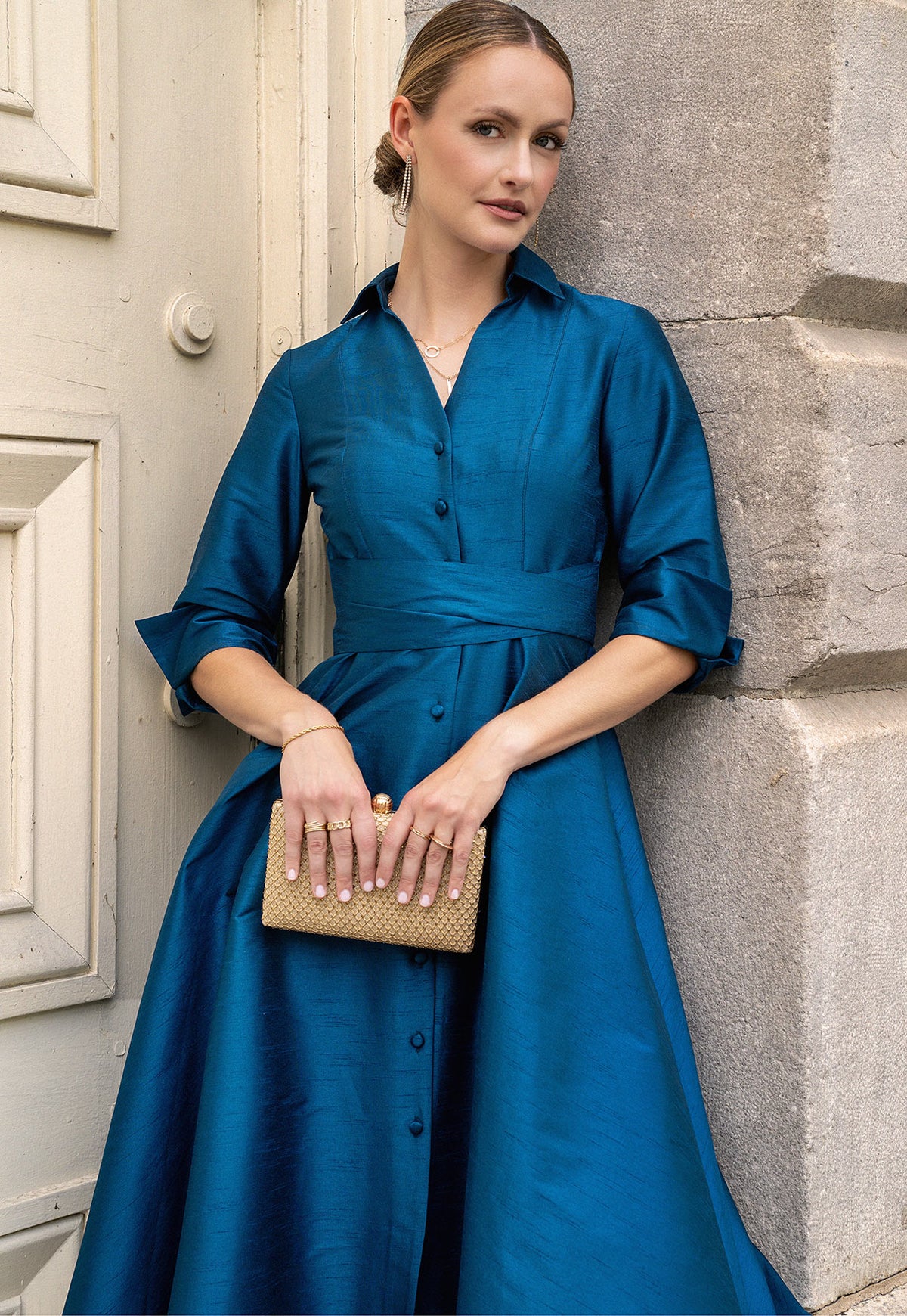 Vestido Rhita Teal