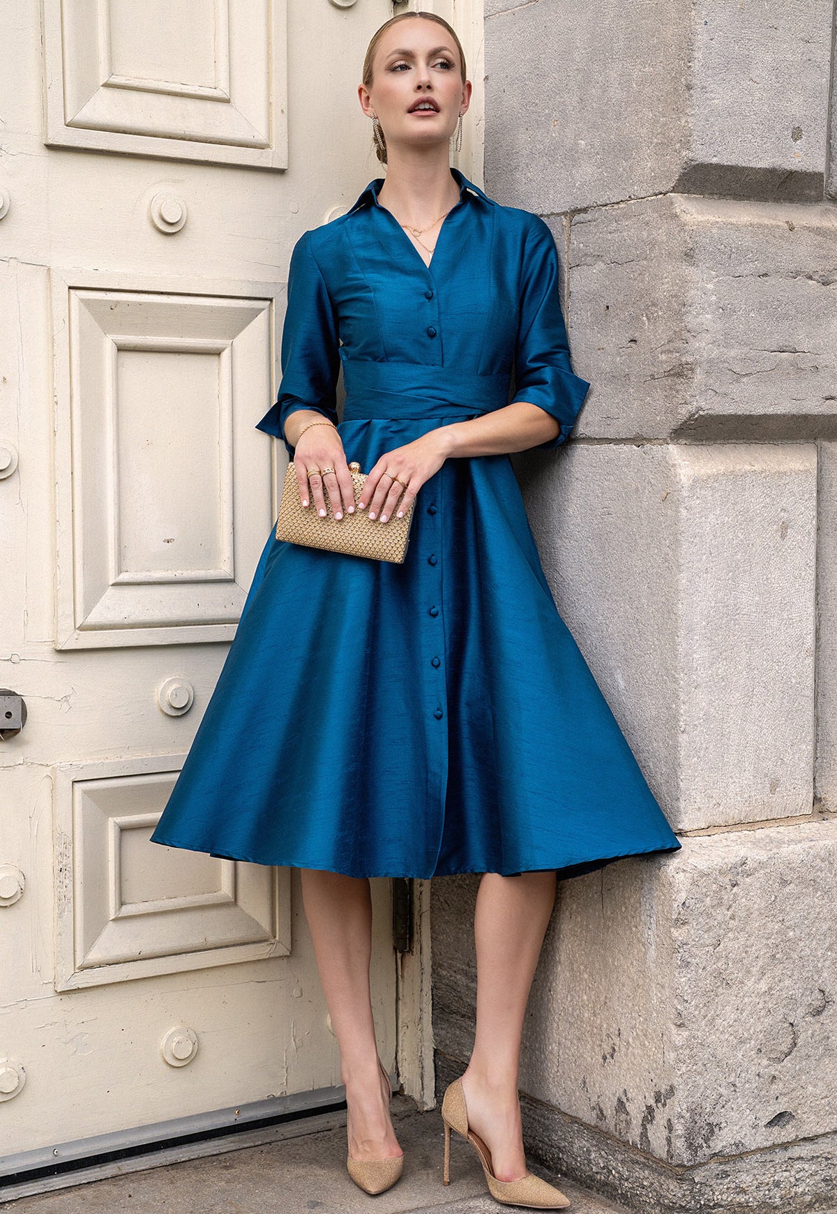 Vestido Rhita Teal