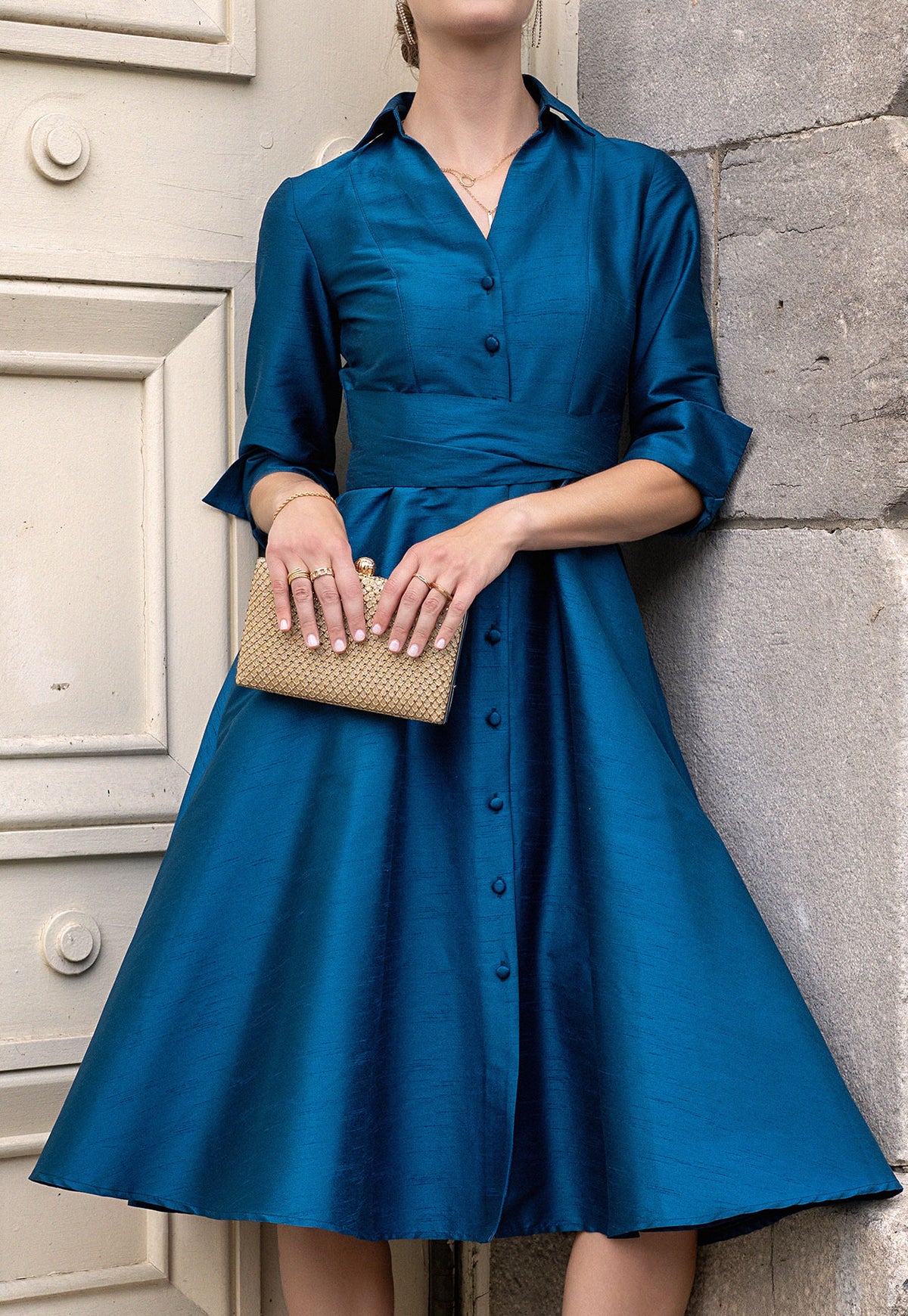 Vestido Rhita Teal