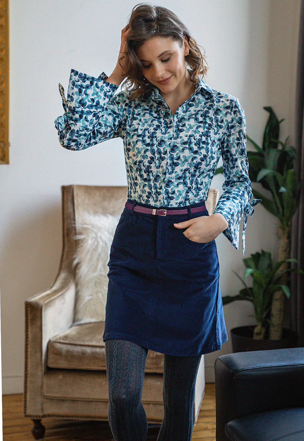 Falda Tiffany Azul (4722245959765)