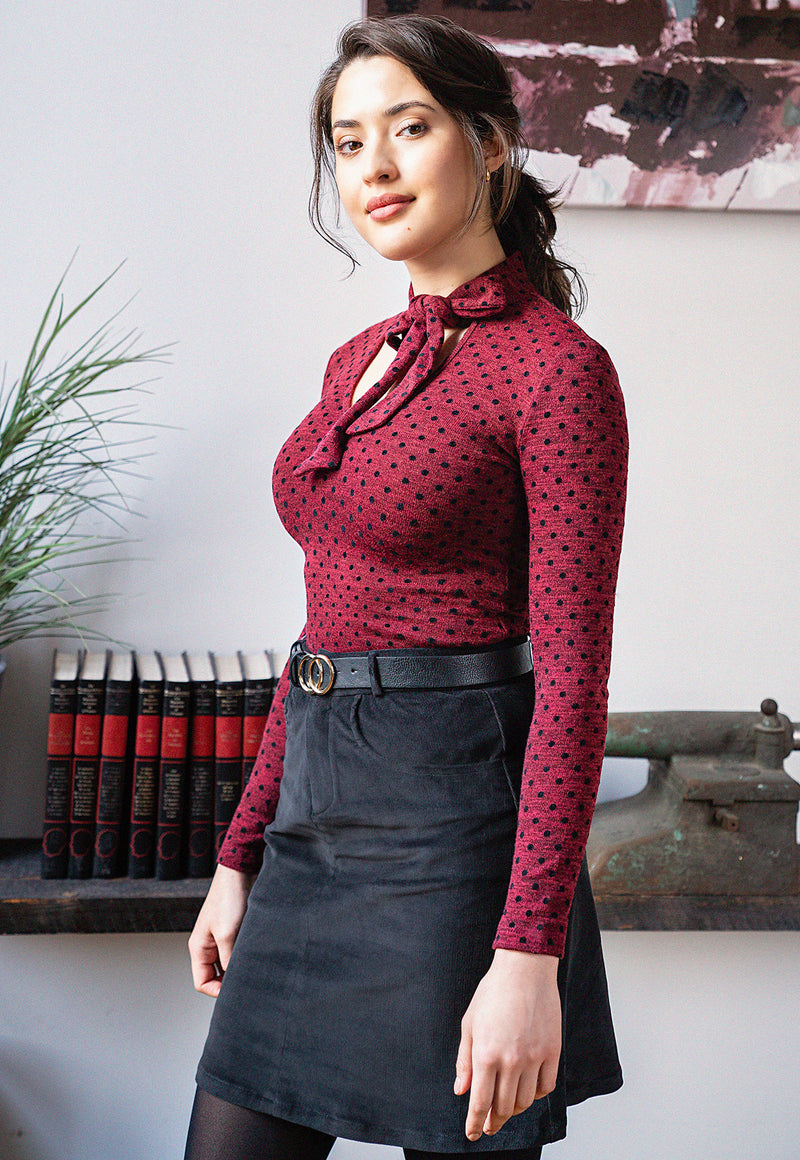 Falda Tiffany Negra (4722229379157)